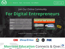 Tablet Screenshot of morrisoneducation.com